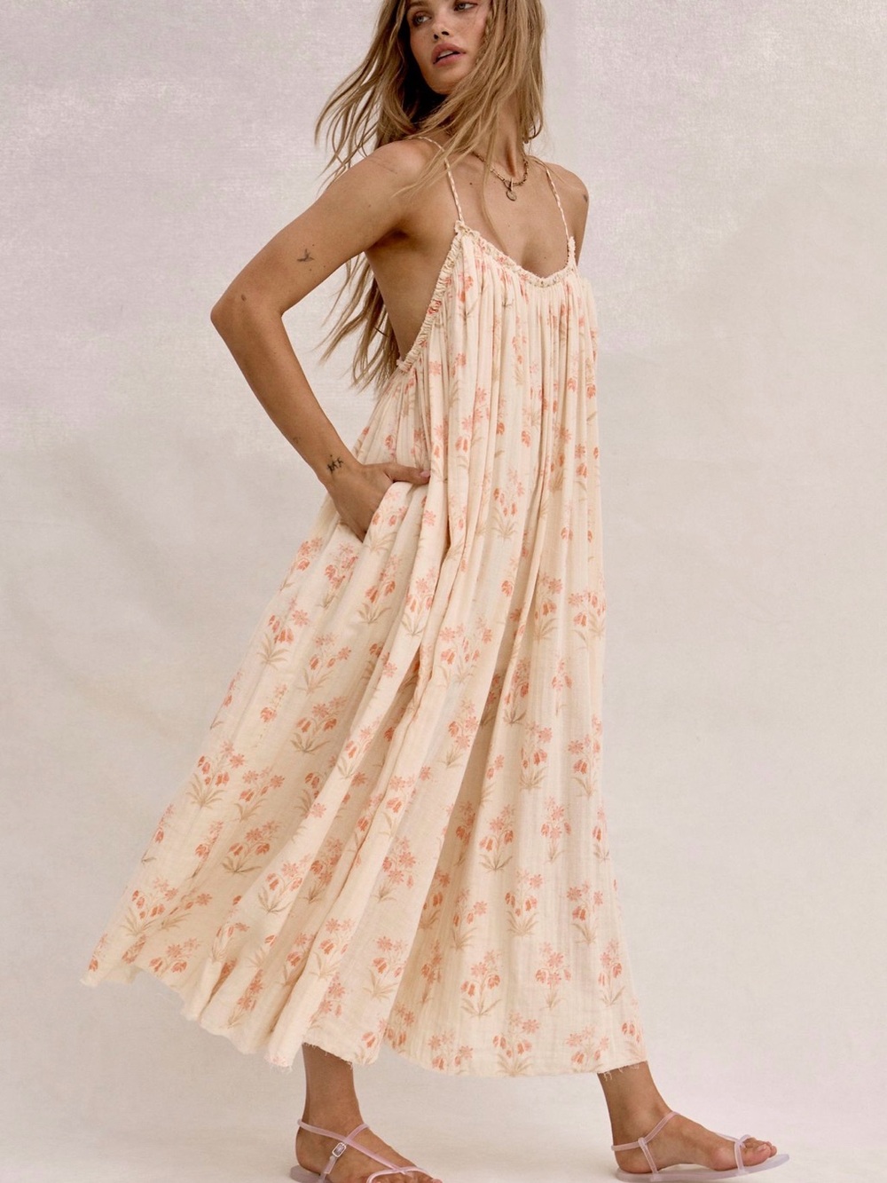 Free People Raffia Bloom Jumpsuit